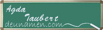Agda Taubert Visitenkarte